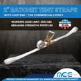thumbnail image 2 of Mega Cargo Control 2" Ratchet Tent Strap with Loop End - Event and Canopy Tie Downs, 10 FEET - 3,333 Lbs Working Load Limit, 2 of 4