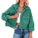 thumbnail image 3 of Chaqueta con capucha NikouMX para mujer Moda Un solo pecho, 3 of 6