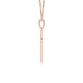 thumbnail image 2 of ANGARA Natural 0.15 Ct. Diamond Cross Pendant Necklace in 14K Rose Gold for Women with 18 Inch Chain, 2 of 7