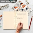 thumbnail image 4 of FORMRS 1-Subject Spiral Notebook 8" x 5" College Ruled 60 Refillable Sheet A5 Hard Cover, Cartoon Gray Houses, 4 of 7