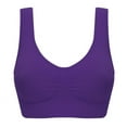 thumbnail image 1 of Sujetador deportivo sin almohadilla para el pecho y sin aros de acero, talla grande, para mujer, de una sola capa, sin almohadilla para el pecho, ropa interior para mujer, 1 of 1