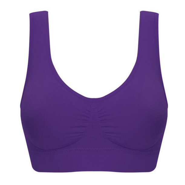 Sujetador deportivo sin almohadilla para el pecho y sin aros de acero, talla grande, para mujer, de una sola capa, sin almohadilla para el pecho, ropa interior para mujer