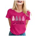 thumbnail image 1 of YDLCAFD T shirt In October We Wear Shirt For Women Cancer T Shirt Short Sleeve Ribbon Tee Tops, 1 of 4