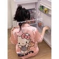 thumbnail image 2 of Hello Kitty Sanrio Kuromi pijamas de seda de hielo de dibujos animados primavera y verano traje de verano de manga corta chándal regalos para niñas, 2 of 4