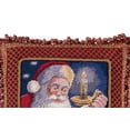 thumbnail image 2 of Santa's List Needlepoint Christmas Pillow, 2 of 4