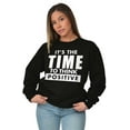 thumbnail image 4 of Time Think Cute Optimistic Gym Sweatshirt for Men or Women Brisco Brands S, 4 of 5