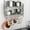 28"W 2 Tier Silver, variant on 28 Inch Pot Rack Wall Mounted, 2 Tier Pots and Pans Organizer with 20 Hooks and 6 Pot Lid Holders, Heavy Duty Steel Pot and Pan Hanger for Kitchen Cookware Utensils Storage 34.7" Lx13 Wx26.4 H