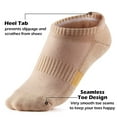 thumbnail image 5 of Elvqul Socks for Women Ankle Comfortable Unisex Khaki Cotton Basketball Womens Sock 5 Pairs, 5 of 6