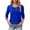 Blue, variant on EDFBUYKRS Shirts for Women Puff Long Sleeve Womens Blouses Casual Fall Tunic Tops Xxl