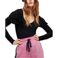 thumbnail image 2 of Blusa con volantes Free People para mujer negro XS, 2 of 2