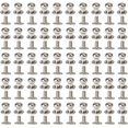 thumbnail image 1 of 50Set Silver Alloy Round Head Button Studs Rivets Screwback Screw Back Spots Nail Repairs Replacement for DIY Leather Craft Belt Handbag Wallet Purse(5mm), 1 of 1