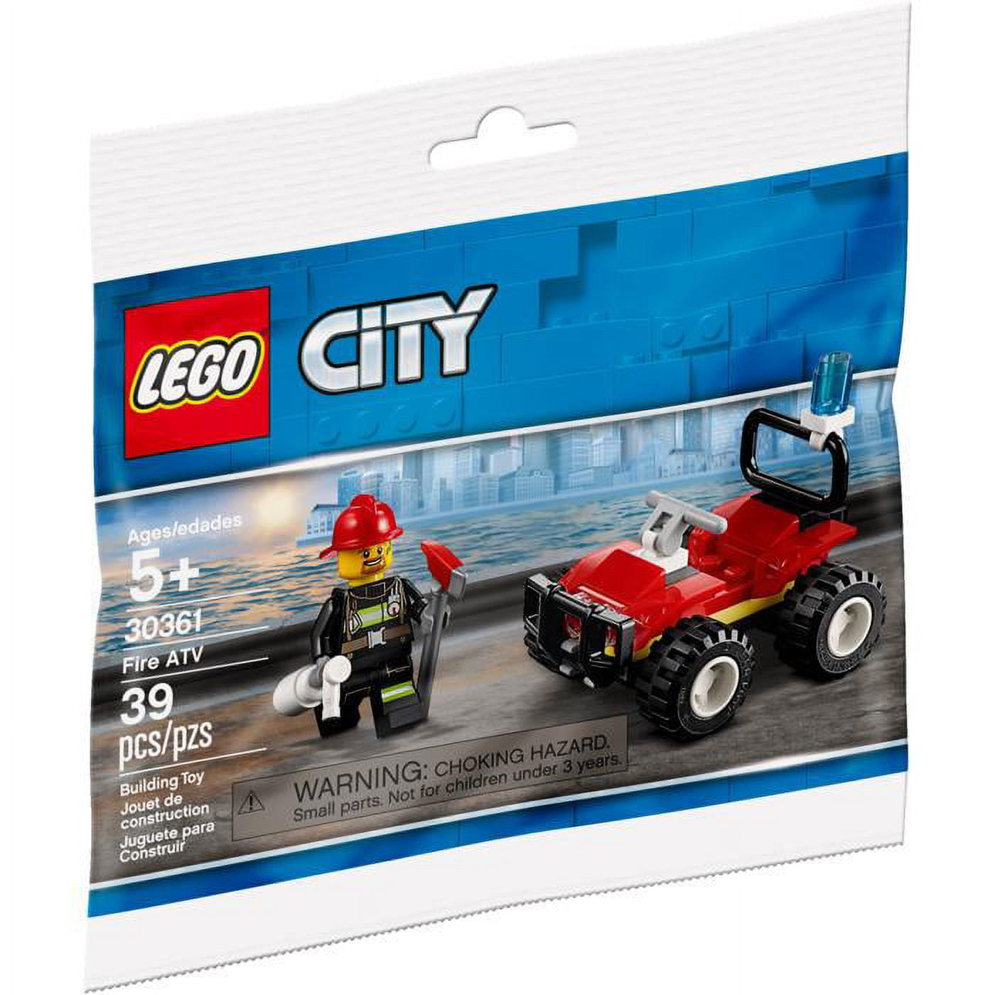 LEGO 30361 City Fire ATV, 39 Piece Polybag Minifigures Set