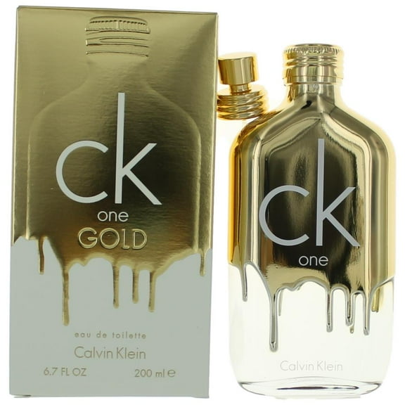 Calvin Klein Beauty CK One Gold Eau de Toilette, Unisex Fragrance, 6.7 Oz