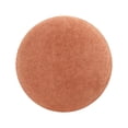thumbnail image 4 of Pemberly Row 15" Mushroom Footstool Ottoman in Spice Orange Teddy Fabric, 4 of 6