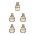 thumbnail image 3 of Thinsony Rattan Lampshade Handmade Decoration for Hanging Floor Light, Teahouse Lamps 18cm x 26cm 5Set, 3 of 6
