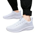 thumbnail image 3 of Durtebeua Men's Lace-Up Casual Sneaker White,8.5, 3 of 7