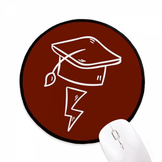 Docteur Chapeau Inspiration Art Déco Mode Tapis de Souris Bureau Rond Tapis pour Ordinateur