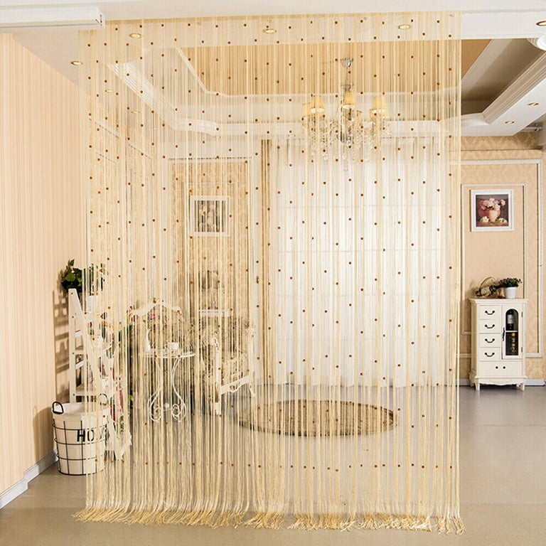 Crystal Beaded String Door Curtain Beads Fringe Room Divider Decor ...