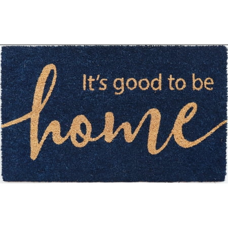 Mainstays Coir Navy Good To Be Home Doormat 18"x30"