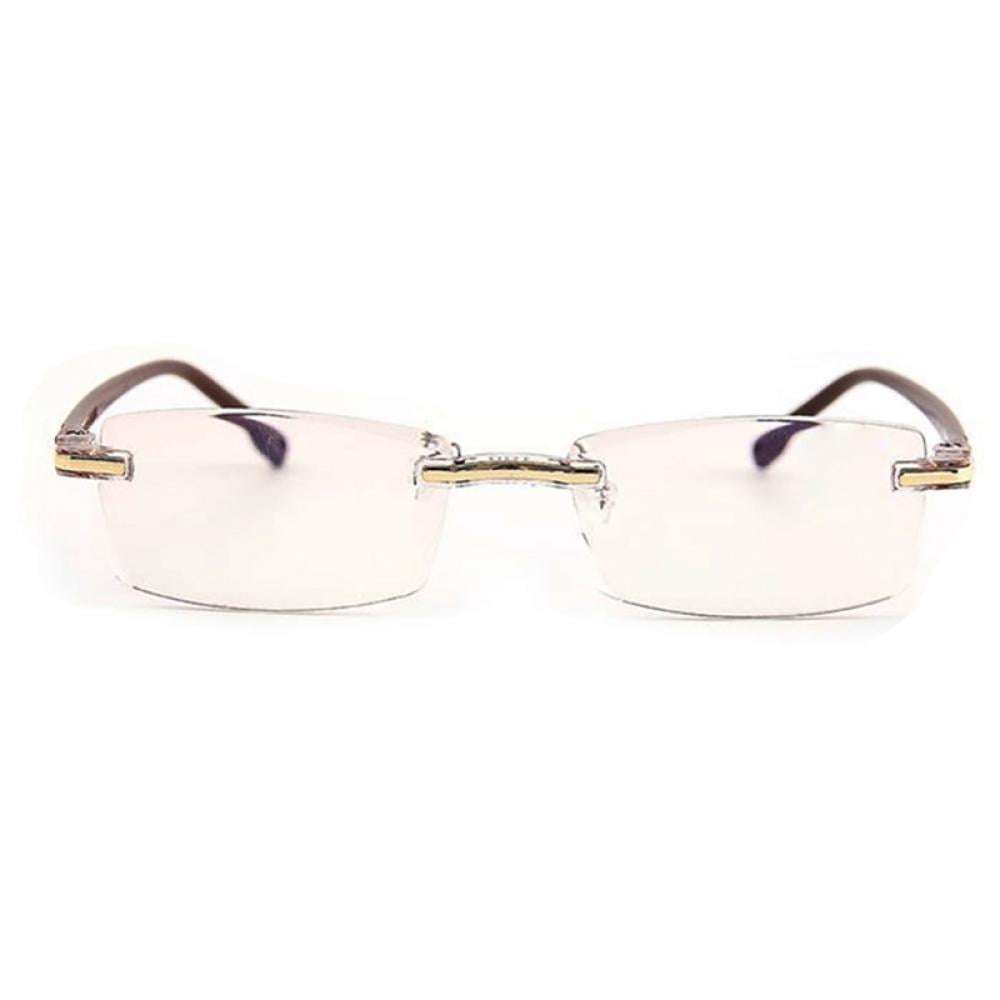 Unisex Frameless Glasses Men Women Reading Glasses Antiblue Light
