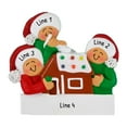 thumbnail image 4 of Ornaments by Elves Personalized Family of 3 Gingerbread House Ornament 2024 with Christmas Hat Decor, 4 of 10