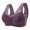 Purple, variant on Prettyui Womens Wirefree Bra Front Buckle Comfort Shaping Women Bra Push Up Vest Seamless Bra Female Underwear Soft Comfortable Sleep Bra