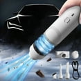 thumbnail image 4 of Car Vacuum Set, Portable Cordless Vacuum 9000pa Powerful Suction, 2 in 1 Blow & Suction Handheld Vacuum Cleaner for Car, Home, Office, Keyboard (White, 10.6 Inch), 4 of 9