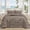 Brown, variant on 2/3PCS Printed Quilted Bedspread Set - Includes 1 Bed Cover + 1/2 Pillowcases, Pink Plum Blossom Print, Anti-Shift Quilting Technology(Pink,Twin)