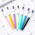thumbnail image 3 of Stylo à Bille 4-en-1 Rétractable 4 Couleurs Stylos Navette Stylos Multicolores Fournitures de Bureau École, 3 of 4