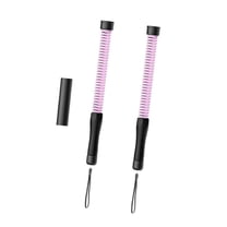 Luwecf 2 Pieces Fitness Ropeless Battle Ropes Tool Comfortable Grip Battle Exercise Pink