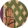 thumbnail image 1 of Ahgly Company Machine Washable Indoor Round Transitional Caramel Brown Area Rugs, 6' Round, 1 of 7