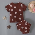 thumbnail image 5 of Infant Boys Summer Clothes 2 Piece Outfits Floral Print Graphic Short Sleeve T Shirt And Shorts Kid Kids Casual Clothes Set Size 9-12 Months, 5 of 9