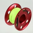 thumbnail image 2 of Reel High Density 30m Rope Lightweight Aluminum Cave Scuba Diving Tech Spool with Snap Hook Accessories Equipment Red, 2 of 9