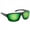 Matte Black, Green Mirror, variant on Kingfisher Sunglasses - Matte Black/Green Mirror