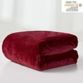 thumbnail image 7 of JML Fleece Throw Blanket Soft Cozy Plush Nap Blanket,50"x60", Burgundy, 7 of 7