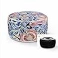 thumbnail image 3 of FBTS Prime Inflatable Footstool Ottoman Navy Paisley Round 21x9 Inch Patio Foot Stools and Ottomans Portable Footrest, 3 of 4