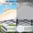 thumbnail image 5 of EAGLE PEAK Pop-up Compact Canopy Tent with Extended Eaves & Sidewall, Portable and Easy Setup Slant Leg Instant Shelter, 8x8 Base 7x7 Top, White, 5 of 9