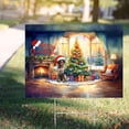 thumbnail image 4 of Merry Christmas German Shorthaired Pointer Santa Hat Xmas Tree Winter Holiday Yard Sign GSP Lover Dog Gift Outdoor Home Lawn Garden Porch Decor - 01013, 4 of 5