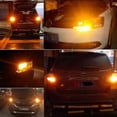 thumbnail image 3 of 2 x 1156 Amber 7506 P21W LED Bulbs BA15S Yellow Front Rear Turn Signal Lights, 3 of 5