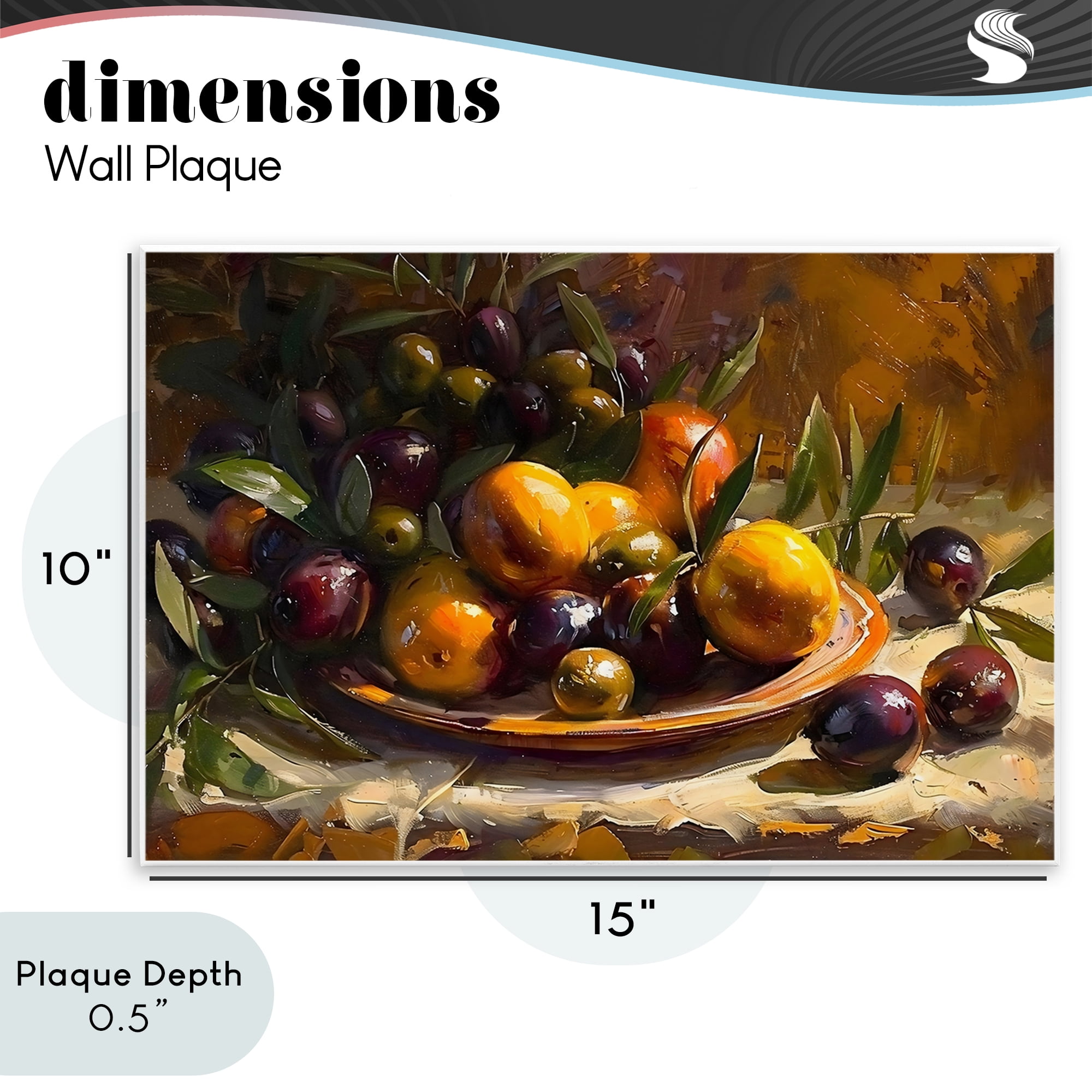 Stupell Industries Array of Olives & Citrus Wall Plaque Art, design by Creative Studio