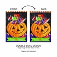 thumbnail image 5 of Evergreen Trick or Treat Halloween Pumpkin Bucket Applique Garden Flag 12 x 18 Inches Indoor Outdoor Decor, 5 of 7