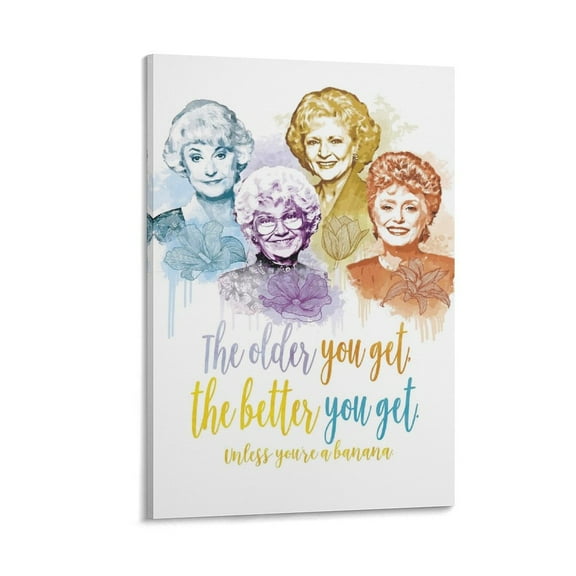 The Golden Girls Quotes Poster Posters Art Print Wall Photo Paint Poster Hanging Picture Family Bedroom Decor Gift 24x36inch(60x90cm)