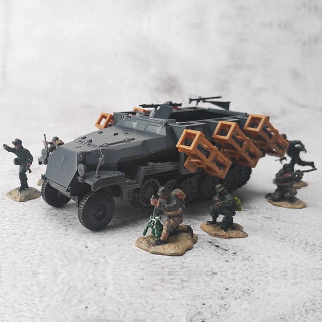 Modelo de Tanque Kfz 251 1:72 Plástico 4D Tanque de Batalla Pesado Juguete Educativo