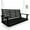 Black, variant on Innovaze 4.5 ft Wooden Porch Swing with Hanging Chains and 7mm Springs, Heavy Duty 800 LBS, Black