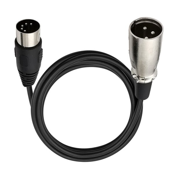 Cable de Audio DIN de 5 A XLR de 3 para Conectar Instrumentos Musicales o Cables con MIDI o XLR DIN 5P Macho A XLR Macho