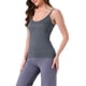thumbnail image 4 of Camiseta sin mangas de cuello en V para mujer INSPIRE CHIC, top de pijama con tirantes de espagueti, color gris, 4 of 6