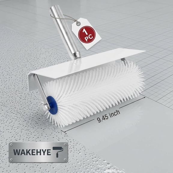 9.45 inch Spiked Roller Self Leveling Concrete Epoxy Floor Tool for Cement Screed Compound Leveling and Bubble Removal