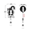 thumbnail image 3 of WIRESTER Set 2pcs Design Acrylic Key Card Holder Belt Clip Reel Id Badge Retractable - Playful Tuxedo Cat (S1) & Playful Tuxedo Cat (S3), 3 of 6