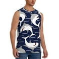 thumbnail image 2 of Kdxio Angry Shark for Men's Muscle T-shirt,Sleeveless for Workout Running Athletic Gym Lounge Casual, 2 of 7
