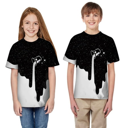 

Cathalem Girls Long Sleeve Undershirt Summer 3D Kids Teen Casual Girls Boys Blouse Tops Clothes Big T-shirt Cw The 100 Shirt Shirt Black 9-10 Years